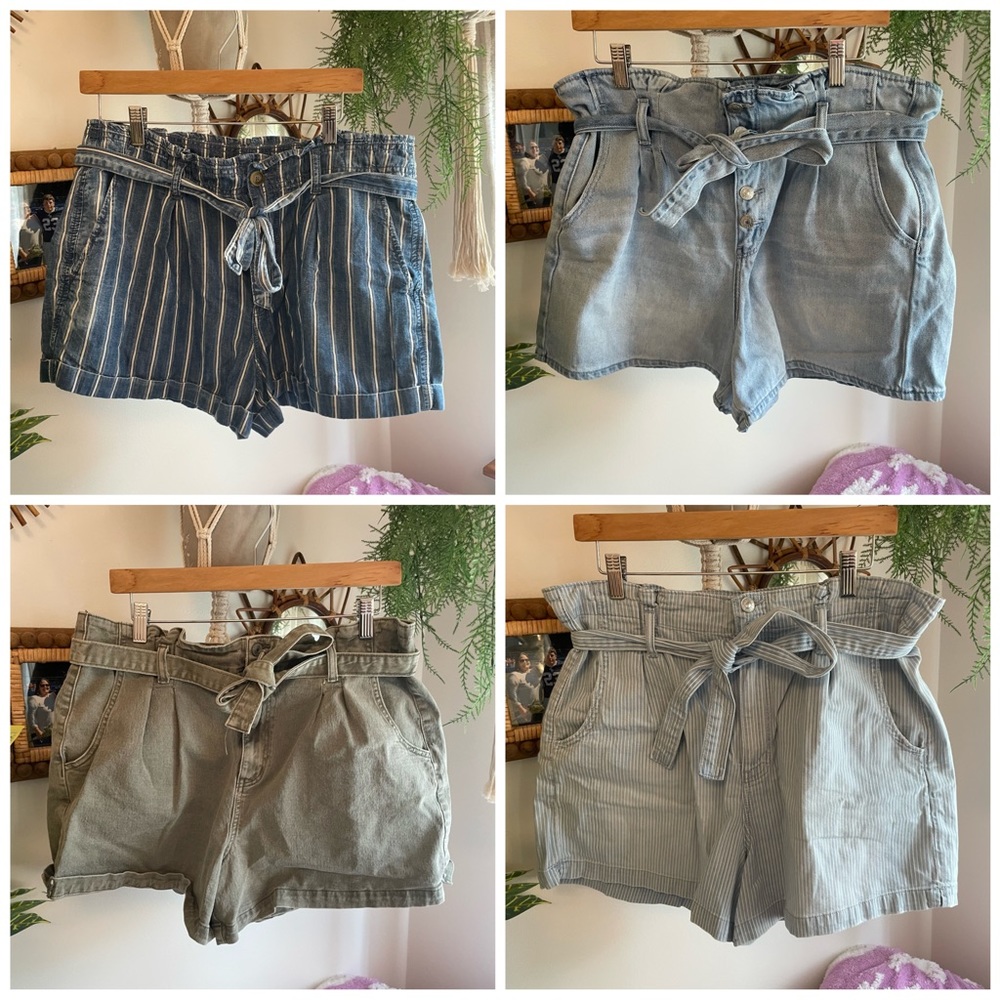 American Eagle Paperbag Shorts